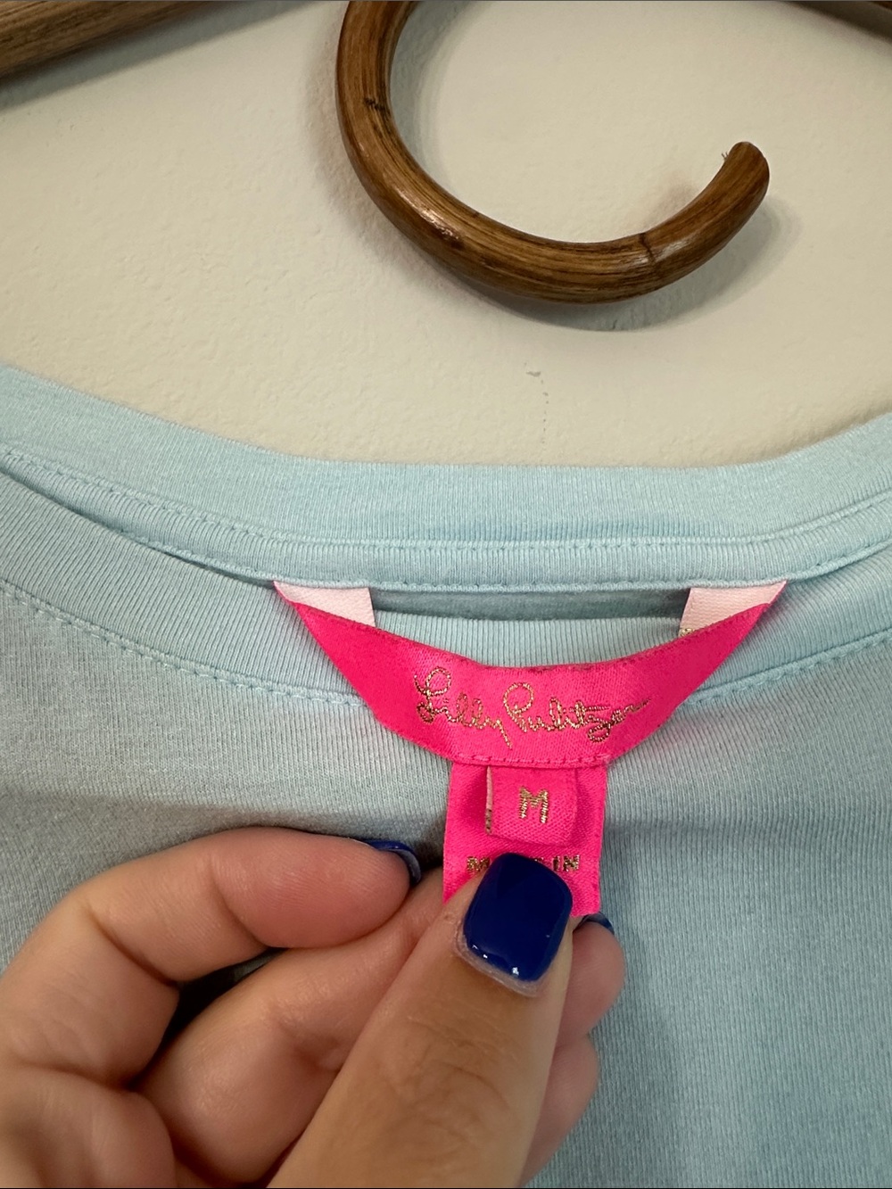 Lilly Pulitzer Pastel Blue Finn Top - Picture 2 of 4